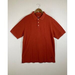 Rugged Earthy The Territory Ahead Mens LT Rust Orange Cotton Pique Polo Shirt
